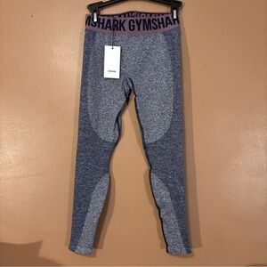 NWT Gymshark Flex Leggings Womens Size Small Purple Marl Elastic West